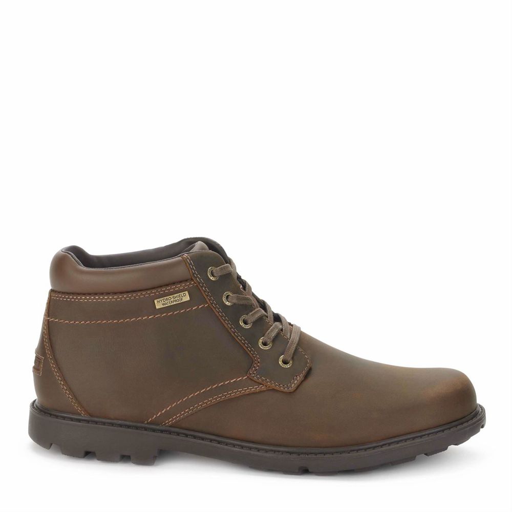 Rockport Canada Rugged Bucks Waterproof - Mens Chukka Boots Brown (ONL491658)